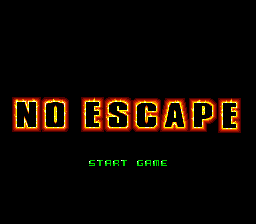 No Escape Title Screen